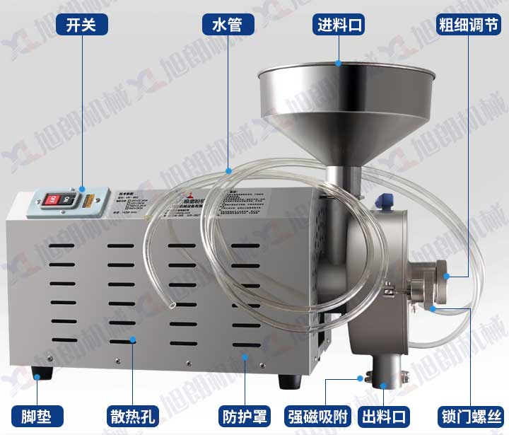 水冷式五谷雜糧磨粉機結構圖